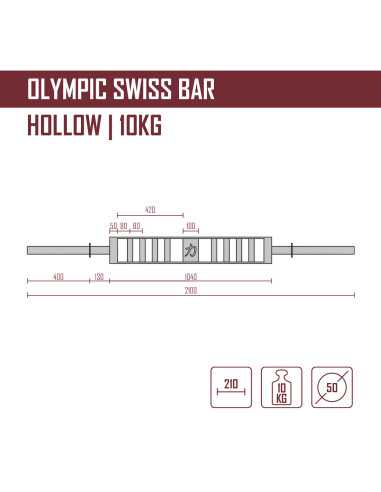 Barre olympique suisse - 10KG
