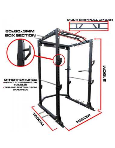 Power Cage - Gelb/Mattschwarz