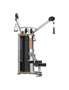 Nautilus Pro Human Sport Lat Pull (Silver W/ Wood Trim)