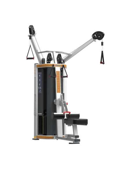 Nautilus Pro Human Sport Lat Pull (Silver W/ Wood Trim)  
