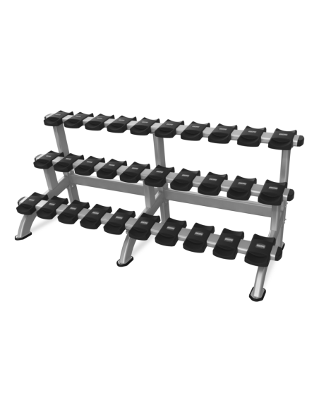 Nautilus Pro 3 Tier Dumbbell Rack 15 Pair  