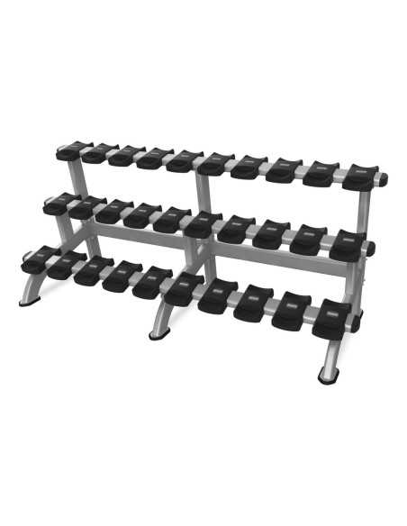 Nautilus Pro Instinct 3 Tier Dumbbell Rack (15 Pair)  