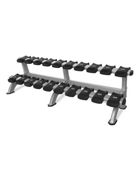 Nautilus Pro Instinct 2 Tier Dumbbell Rack (10 Pair)  