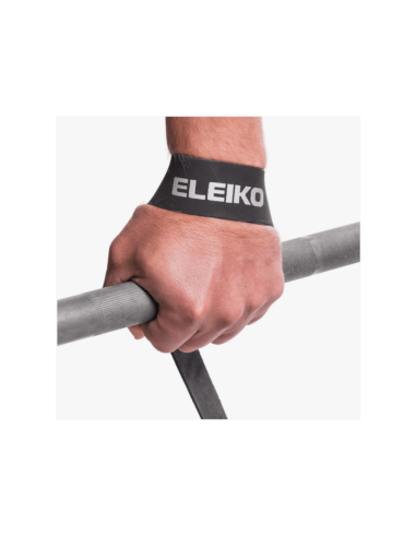 Eleiko Pulling Straps - Leather - Strong Grey  