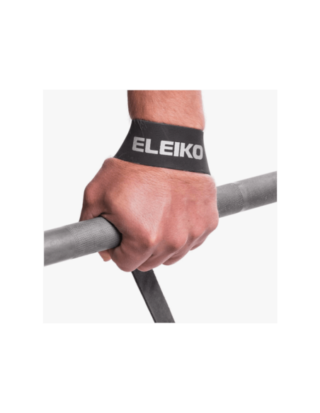 Eleiko Pulling Straps - Leather - Strong Grey  