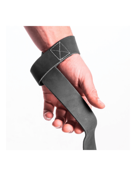 Eleiko Pulling Straps - Leather - Strong Grey  