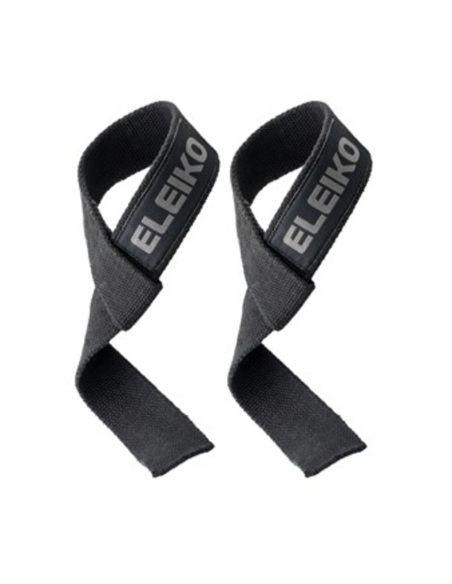 Eleiko Pulling Straps - Cotton - Black  