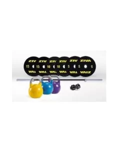 Performance Competition Kit (Barre 2,20 + colliers + bumper  10.15.20 -2uts- + kit competition 12.16.20 kgs) de ZIVA