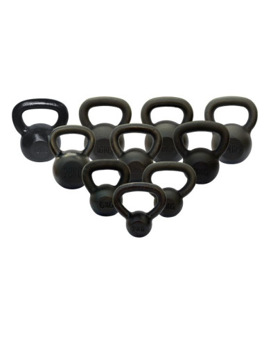 Binom Be Fit Pack Kettlebell Noir Crossfit de 2 kg à 28 kg 