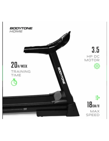 Bodytone DT-17 Plus Cinta de Correr con Interactividad + Compatibilidad Kinomap, Zwift y MyBodytone 