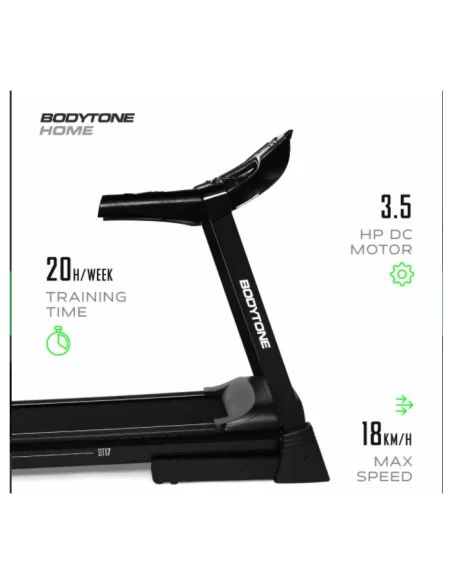 Bodytone DT-17 Plus Cinta de Correr con Interactividad + Compatibilidad Kinomap, Zwift y MyBodytone 