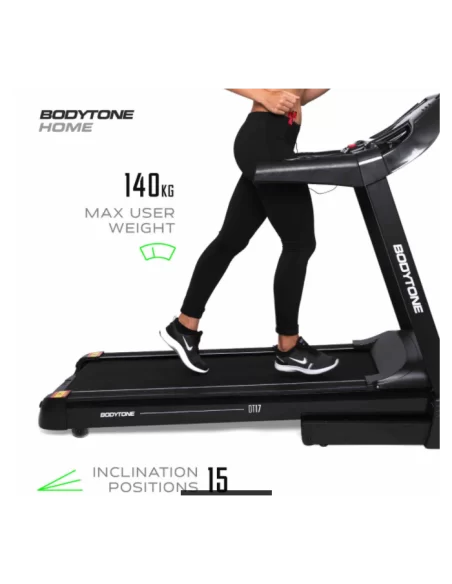 Bodytone DT-17 Plus Cinta de Correr con Interactividad + Compatibilidad Kinomap, Zwift y MyBodytone 