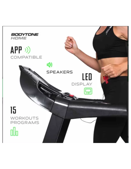 Bodytone DT-17 Plus Cinta de Correr con Interactividad + Compatibilidad Kinomap, Zwift y MyBodytone 