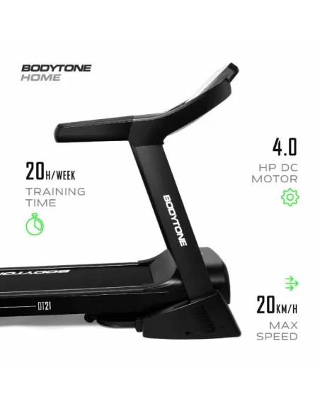 Bodytone Tapis de course DT21+ avec interactivité + compatibilité Kinomap, Zwift et MyBodytone 