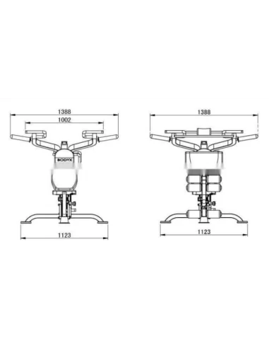 Binom Strength Bench Press Entraîneur multifonction BS08 (Presse/Biceps/Jambe) 