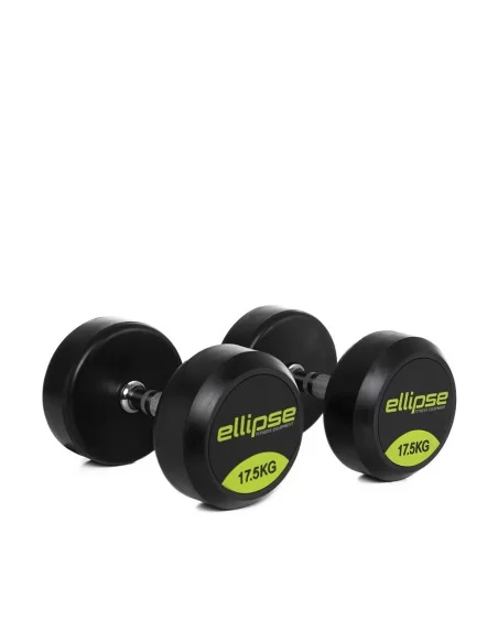 ELLIPSE ENSEMBLE HALTÈRE PRO RONDE CAOUTCHOUC 2.5kg à 50kg (20 paires)-Home-musculation-Pas cher