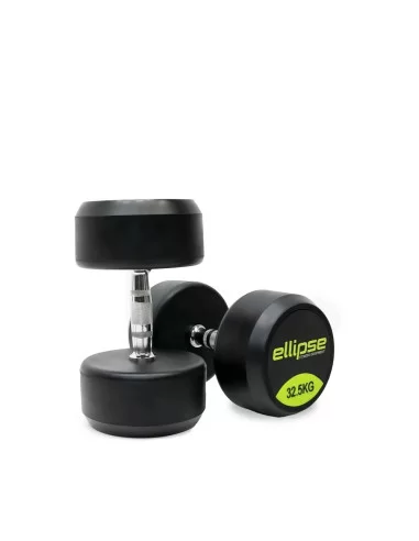 ELLIPSE ENSEMBLE HALTÈRE PRO RONDE CAOUTCHOUC 2.5kg à 50kg (20 paires)-Home-musculation-Pas cher