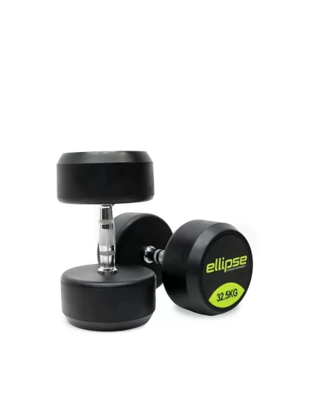 ELLIPSE ENSEMBLE HALTÈRE PRO RONDE CAOUTCHOUC 2.5kg à 50kg (20 paires)-Home-musculation-Pas cher