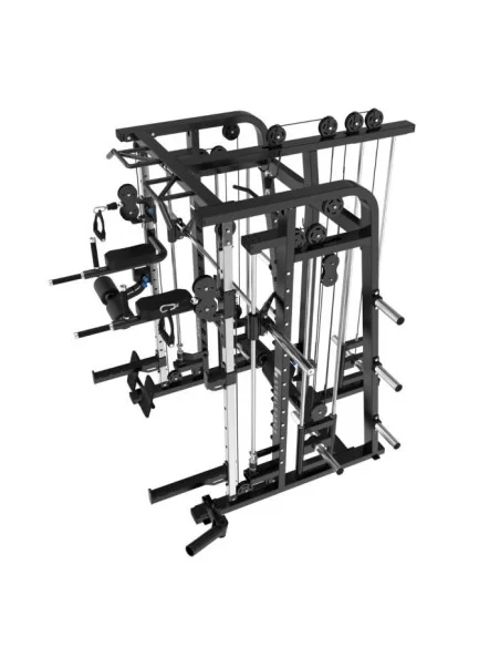 Binom Steel Force B19 Multigym Charge du disque, Triple Poulie, Power Rack, Multipower, Abdos et accessoires 