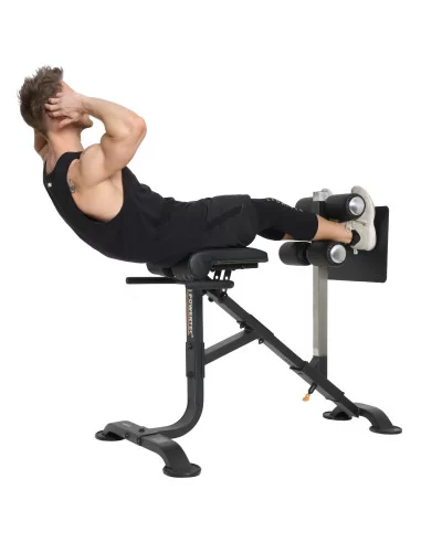BANC  Combo ABDOS LOMBAIRE Réglable POWERTEC-Home-musculation-Pas cher