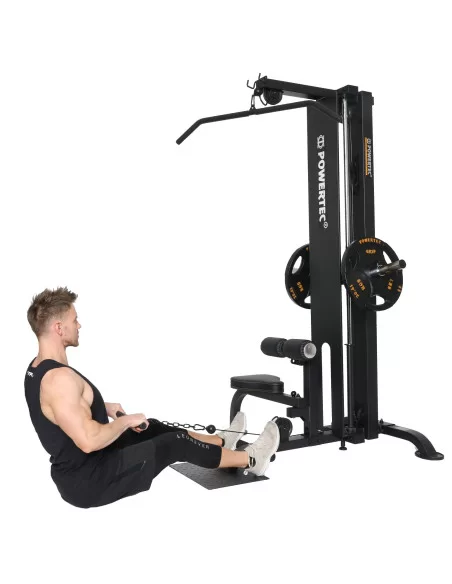 TIRAGE DORSAL HAUT ET BAS POWERTEC PLATE LOADED-Home-musculation-Pas cher