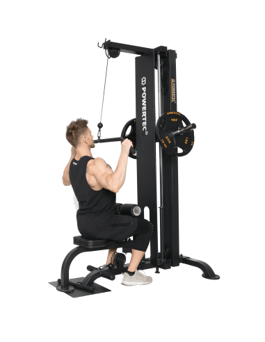 TIRAGE DORSAL HAUT ET BAS POWERTEC PLATE LOADED-Home-musculation-Pas cher