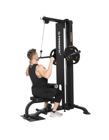 TIRAGE DORSAL HAUT ET BAS POWERTEC PLATE LOADED-Home-musculation-Pas cher