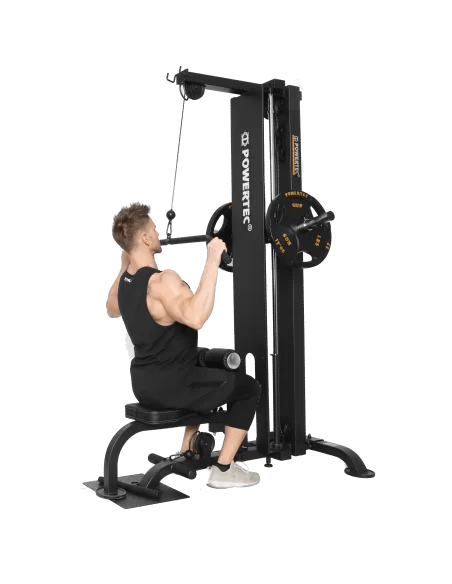 TIRAGE DORSAL HAUT ET BAS POWERTEC PLATE LOADED-Home-musculation-Pas cher