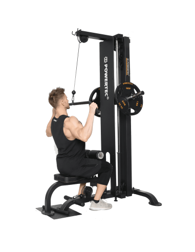 TIRAGE DORSAL HAUT ET BAS POWERTEC PLATE LOADED-Home-musculation-Pas cher