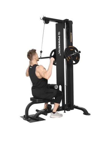 TIRAGE DORSAL HAUT ET BAS POWERTEC PLATE LOADED-Home-musculation-Pas cher