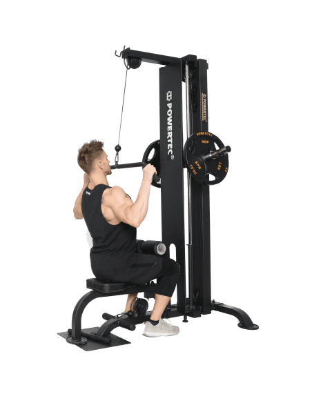 TIRAGE DORSAL HAUT ET BAS POWERTEC PLATE LOADED-Home-musculation-Pas cher