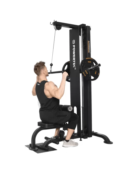 TIRAGE DORSAL HAUT ET BAS POWERTEC PLATE LOADED-Home-musculation-Pas cher