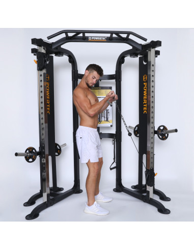 FUNCTIONAL TRAINER POWERTEC PLATE LOADED-Home-musculation-Pas cher