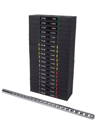 PLAQUE  POWERTEC  1 stack de 90KG-Home-musculation-Pas cher