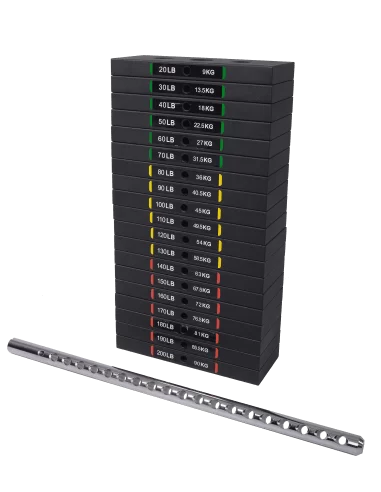 PLAQUE  POWERTEC  1 stack de 90KG-Home-musculation-Pas cher