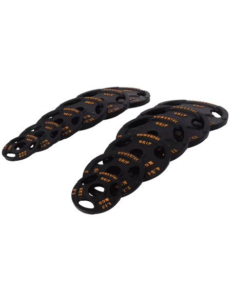 Lot poids olympique à poignées de 1 a 20kg POWERTEC-Home-musculation-Pas cher