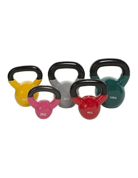 Binom Be Fit Set Kettlebells Vinyle de 2 à 32Kg  Binom Be Fit Set Kettlebells Vinyle de 2 à 32Kg