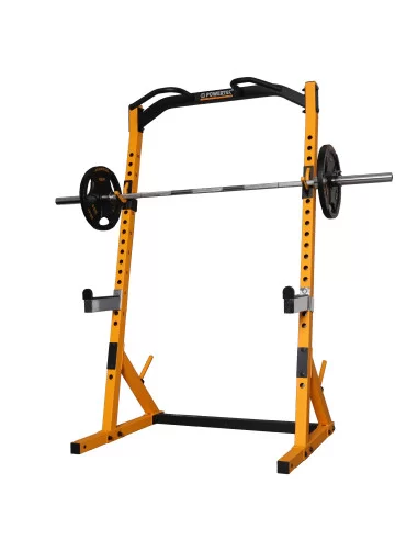 Half rack Powertec jaune-Home-musculation-Pas cher