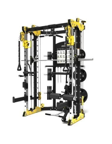 Binom Steel Force B10 NOUVEAU MODÈLE Multigym, Double Poulie, Power Rack, Multipower, Leg Press et accessoires 