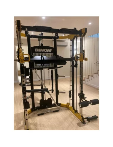 Binom Steel Force B10 NOUVEAU MODÈLE Multigym, Double Poulie, Power Rack, Multipower, Leg Press et accessoires 