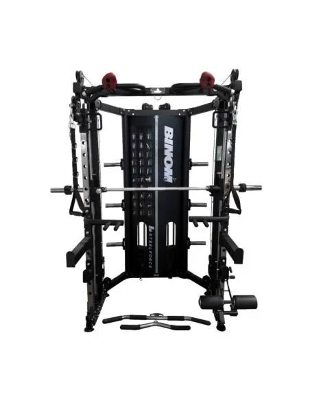 Binom Steel Force B15 Multigym pliable , double poulie, Power Rack, Multipower et Accessoires 