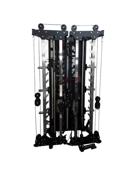 Binom Steel Force B15 Multigym pliable , double poulie, Power Rack, Multipower et Accessoires 