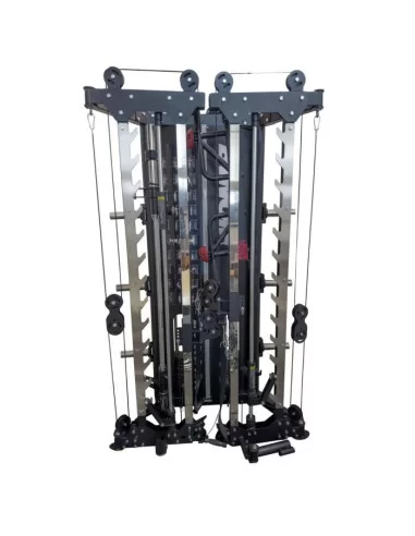 Binom Steel Force B15 Multigym pliable , double poulie, Power Rack, Multipower et Accessoires 
