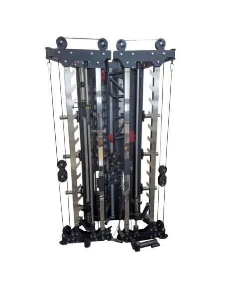 Binom Steel Force B15 Multigym pliable , double poulie, Power Rack, Multipower et Accessoires 