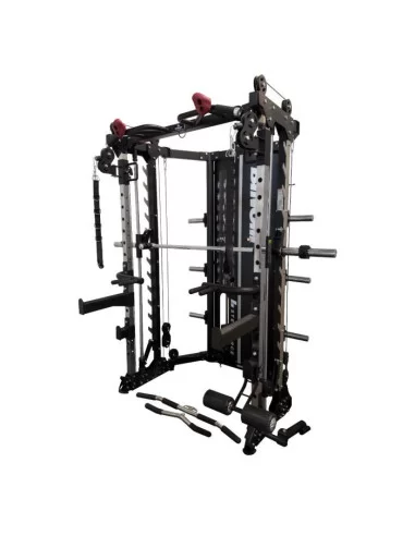 Binom Steel Force B15 Multigym pliable , double poulie, Power Rack, Multipower et Accessoires 