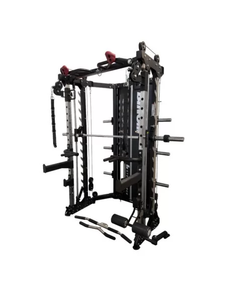 Binom Steel Force B15 Multigym pliable , double poulie, Power Rack, Multipower et Accessoires 