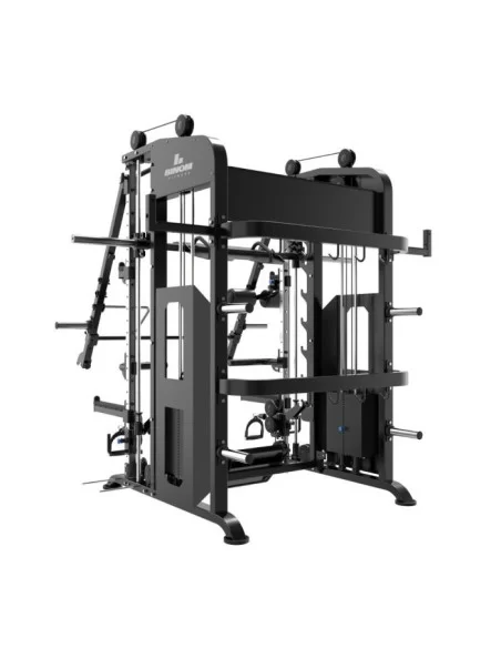Binom Steel Force B21 Multigym avec 100 Kg x2, Bras Mobiles, Double Poulie, Power Rack, Multipower, Leg Press et accessoires 