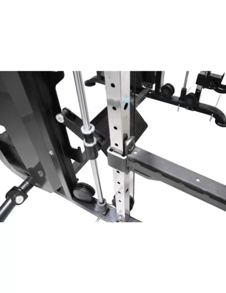 Binom Steel Force B21 Multigym avec 100 Kg x2, Bras Mobiles, Double Poulie, Power Rack, Multipower, Leg Press et accessoires 