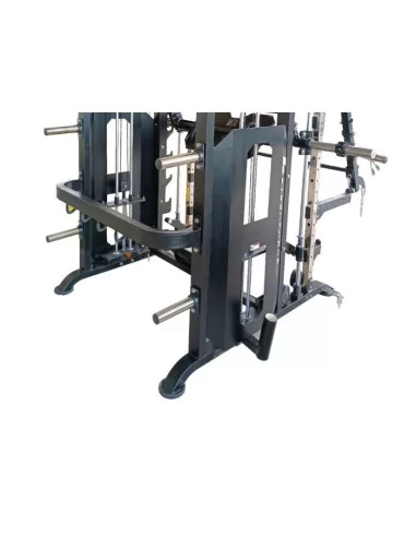 Binom Steel Force B21 Multigym avec 100 Kg x2, Bras Mobiles, Double Poulie, Power Rack, Multipower, Leg Press et accessoires 