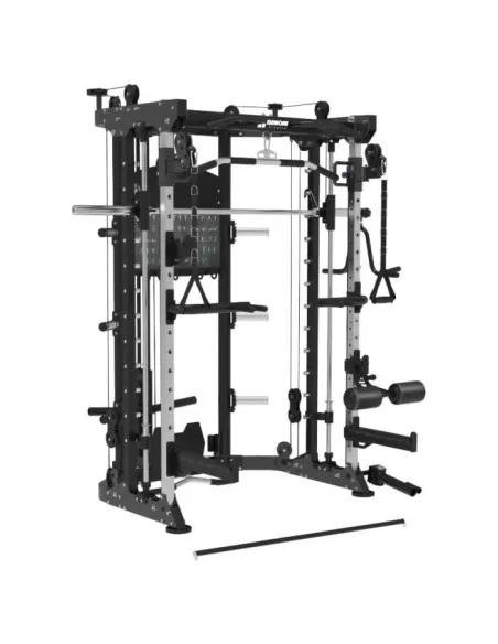 Binom Steel Force B9 Multigym, Charge de disque à double poulie, Power Rack, Multipower et accessoires 